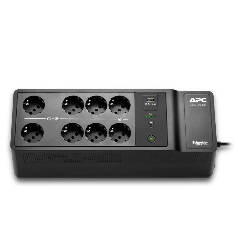 APC Back-UPS  500VA/300W 8 Schuko 1 USB A