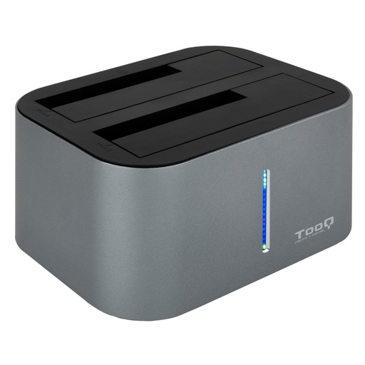 [8433281009622] Tooq TQDS-805G Dock Station Doble Bahía HDD Gris