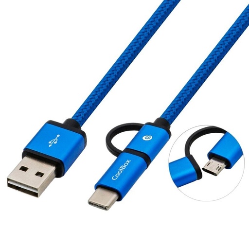 [8436556145919] Coolbox Cable MULTIUSB MICRO/C Azul