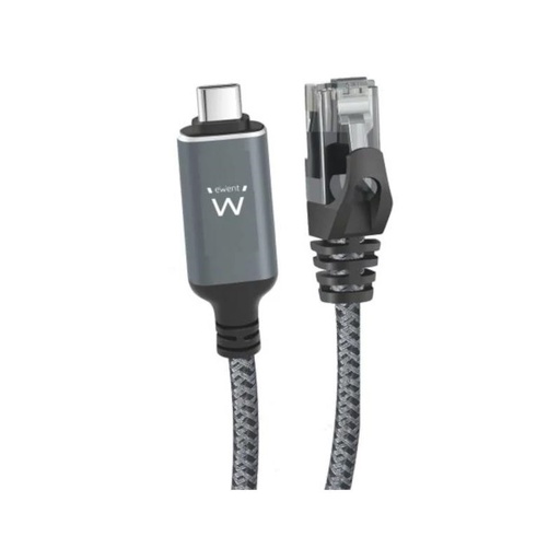 [8052101434347] EWENT Cable USB-C 3.1 A RJ45 CAT6 FTP, 1Gbps, 5m