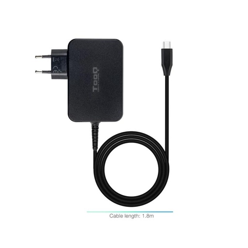 [8433281015241] Tooq Cargador portátil GAN USB-C PD 100W Negro