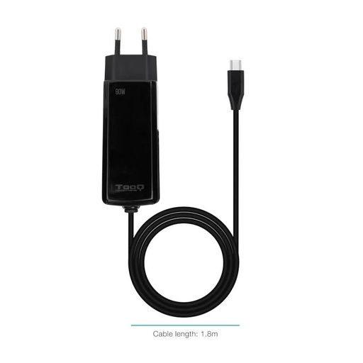 [8433281015272] Tooq Cargador portátil GAN USB-C PD 90W Cúbico