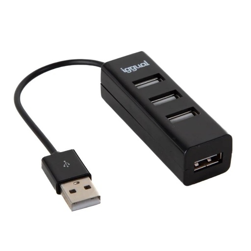 [8435364318997] iggual Hub USB 2.0 x 4 puertos HUB-A-4p