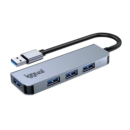 [8435364319246] iggual Hub USB-A 3.0 x 4 puertos USB-A 3.0