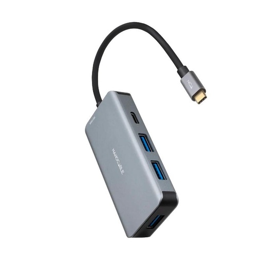 [8433281014312] Nanocable Hub USB-C 3xUSB3.0+USB-C+USB-C PD 15cm