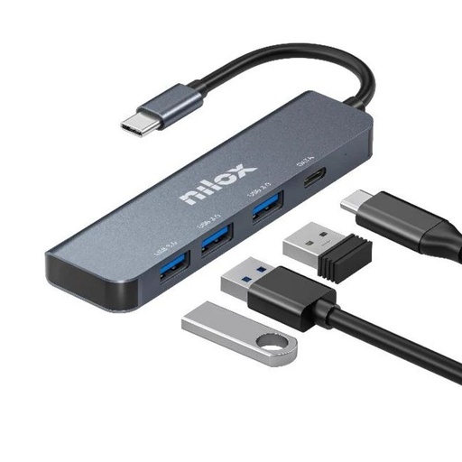 [8431775035812] Nilox Hub USB C 3XUSB 3.0 1XUSBC