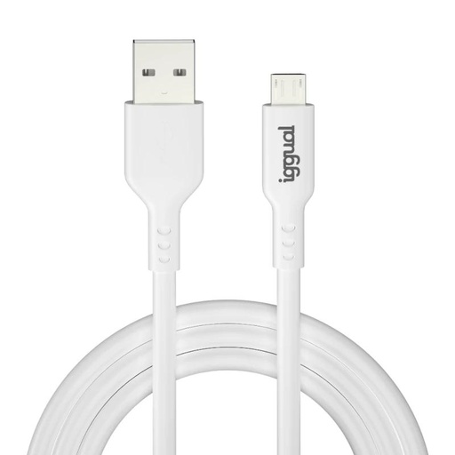 [8435364316931] iggual cable USB-A/micro-USB 100 cm blanco