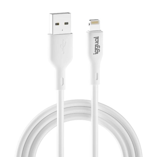 [8435364316955] iggual cable USB-A/Lightning 100 cm blanco