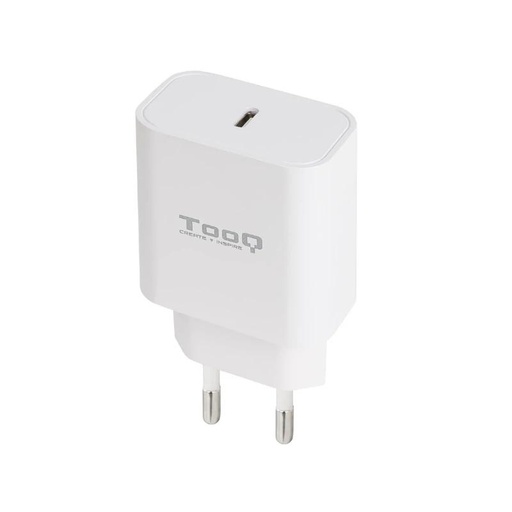 [8433281013230] Tooq Cargador pared USB-C PD3.0 20W Blanco