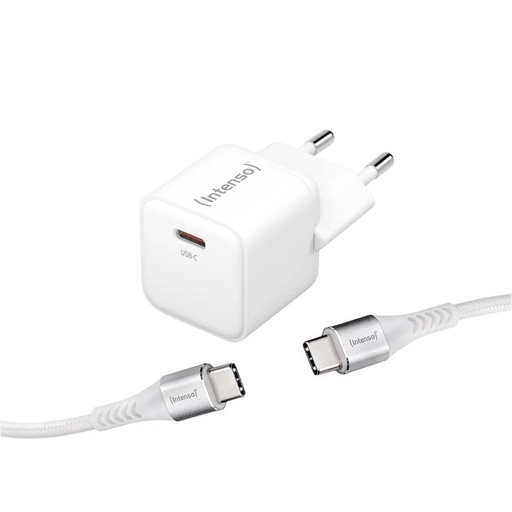 [4034303034086] Intenso | KIT Cargador GaN W30C + Cable USB-C
