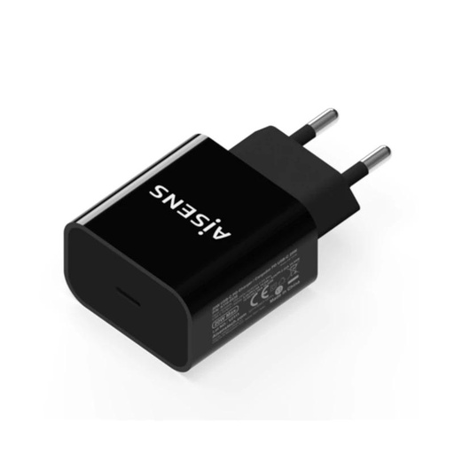 [8436574706154] Aisens Cargador 20W USB-C PD3.0 1xUSB-C Negro