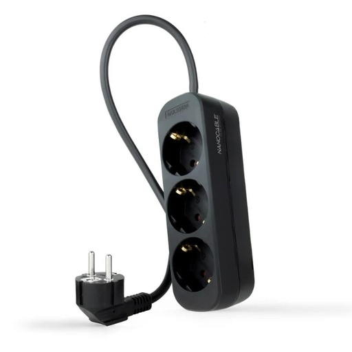 [8433281014022] Nanocable Regleta de Enchufes 4 Tomas 1.4 m Negro