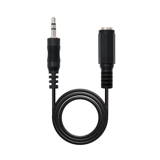 [8433281001084] Nanocable Cable Audio, Jack 3.5/M-H, Negro, 3 M