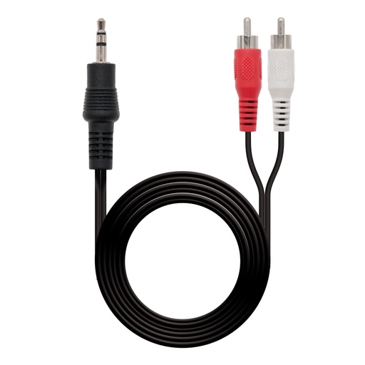 [8433281001091] Nanocable Cable Audio, Jack 3.5/M-2xRCA/M 1,5 M