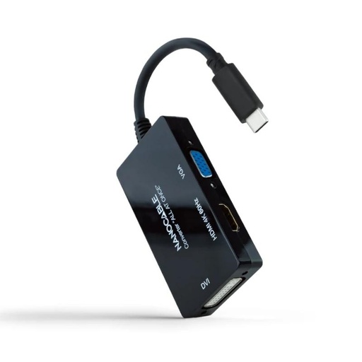 [8433281013049] Nanocable Conversor USB-C a HDMI/DVI/VGA 20 cm