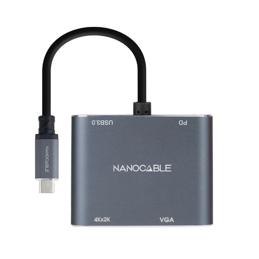 [8433281013285] Nanocable Converosr USB-C a HDMI/VGA/USB3.0/PD
