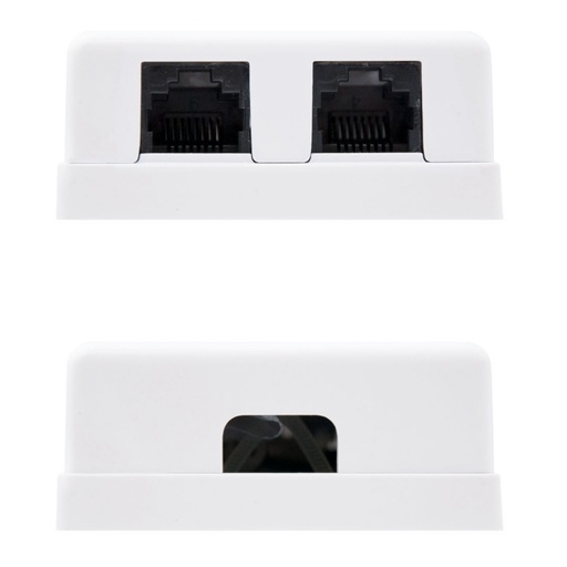 [8433281005860] Nanocable Roseta Superficie CAT.6 UTP 2Tomas Blanc