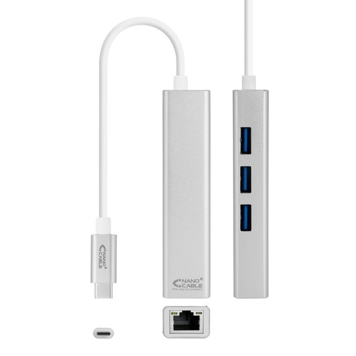 [8433281009516] Nanocable Conversor USB-C Ethernet +3xUSB 3.0