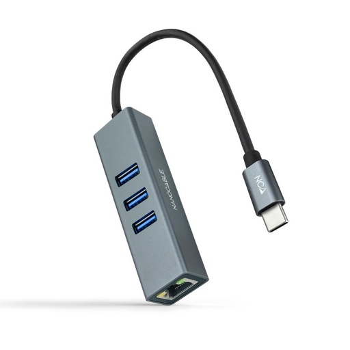 [8433281011472] Nanocable Conversor USB-C Ethernet +3xUSB 3.0