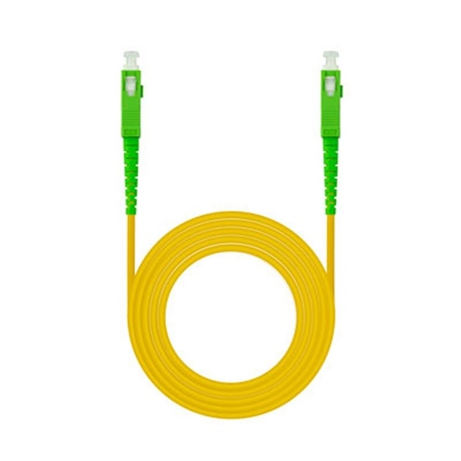 [8433281012110] Nanocable Cable fibra SC/APC LSZH Amarillo 10m