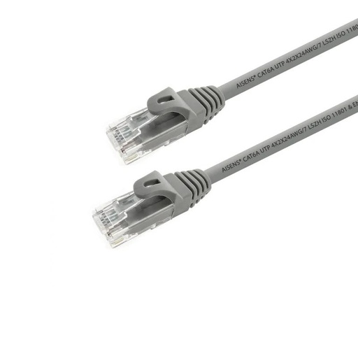 [8436574703771] Aisens Latiguillo RJ45 LSZH CAT.6A UTP gris 25cm
