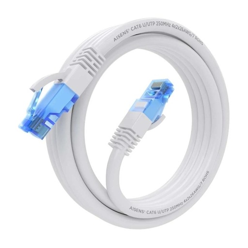 [8435739900505] Aisens Cable RJ45 CAT.6 UTP AWG26 CCA Blanco 2.0
