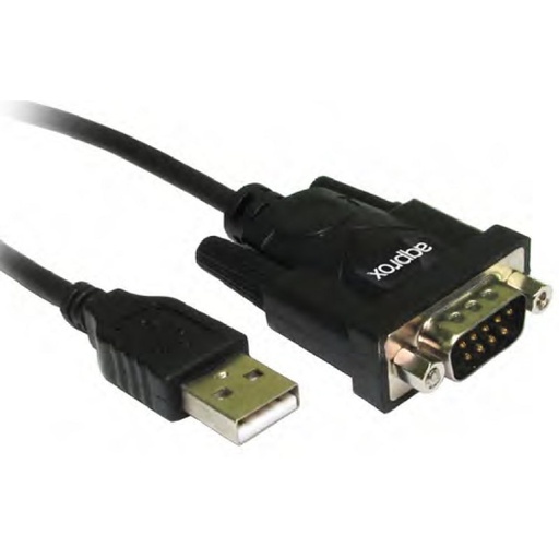 [8435099521037] approx APPC27 Adaptador USB A SERIE DB9M  0,75 M.