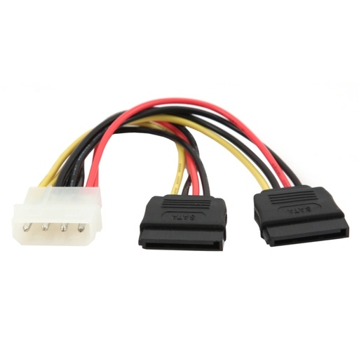 [8716309039246] Gembird Cable de Alimentación Molex a 2x SATA 15cm