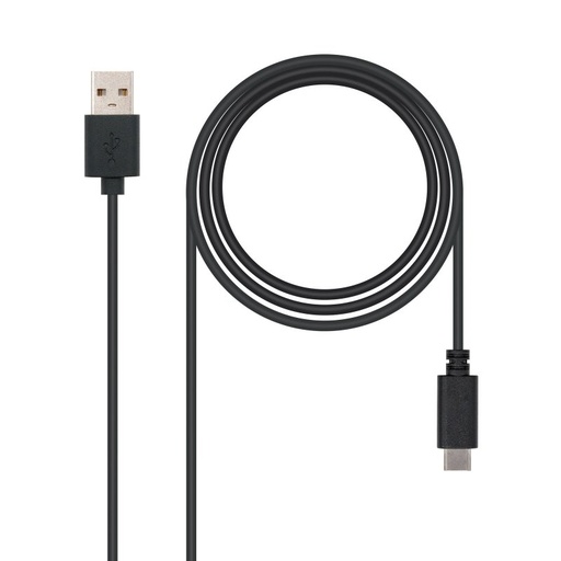 [8433281007703] Nanocable Cable USB 2.0 3A Tipo USB-C/M-A/M 0.5 M
