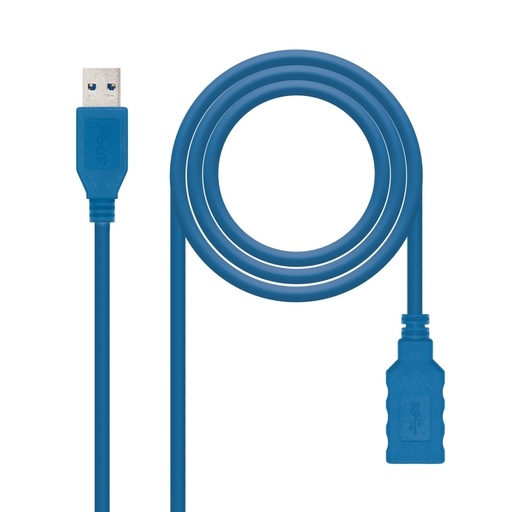 [8433281004719] Nanocable Cable USB 3.0, A/M-A/H, Azul, 1 m