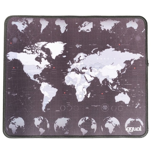 [8435364317310] iggual Alfombrilla mapamundi ratón 30x25 cm
