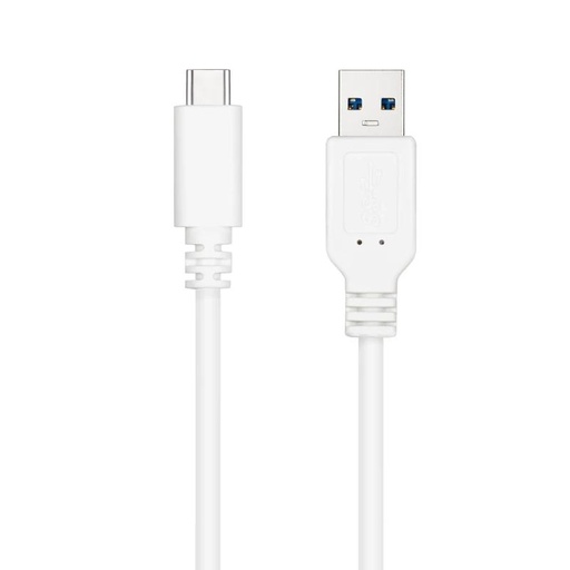 [8433281014145] Nanocable Cable USB 3.1 Gen2 USB-C/A 0,5 M Blanco
