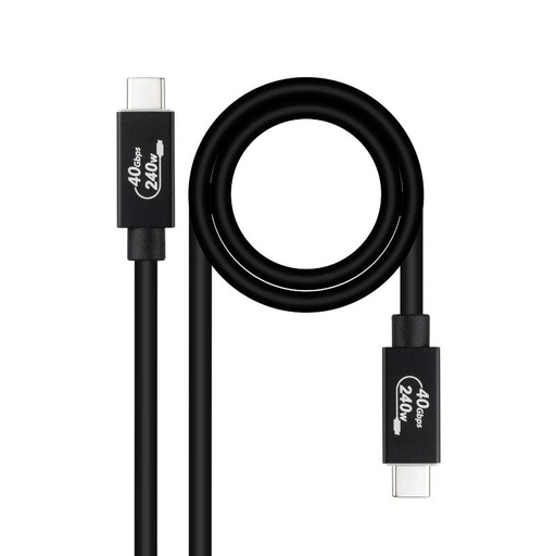 [8433281014428] Nanocable Cable USB4 Gen3x2 40Gbps 240W USB-C 1.8M