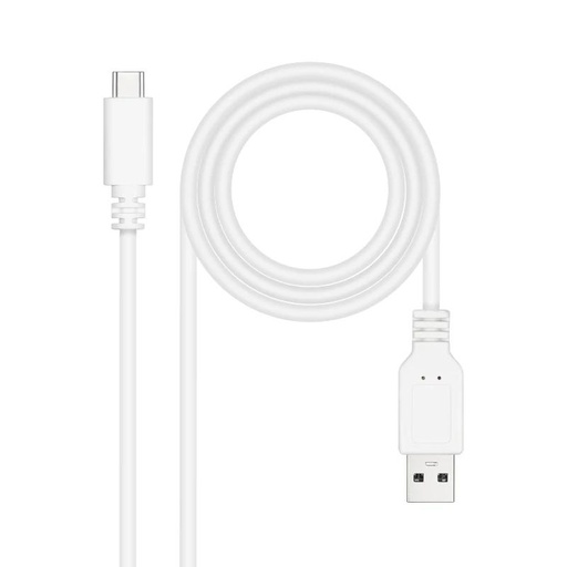 [8433281014725] Nanocable Cable USB 2.0 3A USB-C-M/M 0.5M Blanco