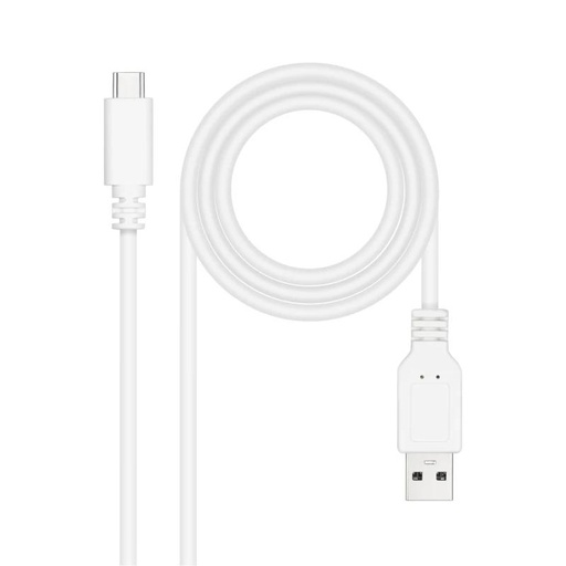 [8433281014763] Nanocable Cable USB 2.0 3A USB-C-M/M 3M Blanco