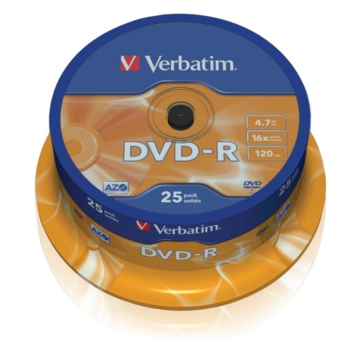 [23942435228] Verbatim DVD-R 4.7GB 16x Tarrina 25Uds