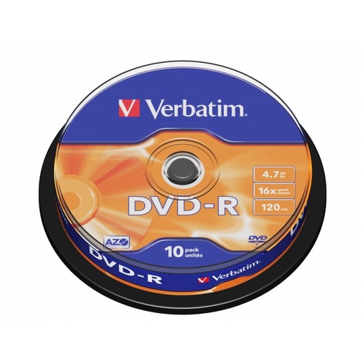 [23942435235] Verbatim DVD-R 4.7GB 16x Tarrina 10Uds