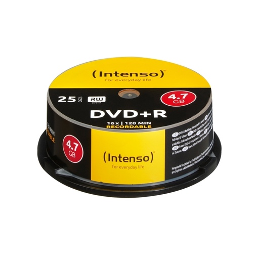 [4034303004478] Intenso DVD+R 4.7GB 16x Tarrina 25Uds