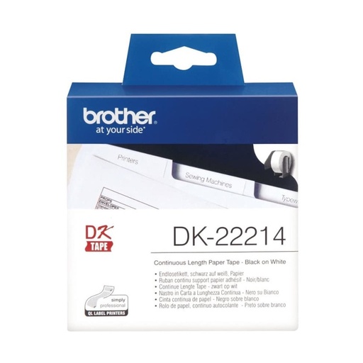 [4977766628525] Brother Cinta DK22214 Papel Térmico Continuo 12mm