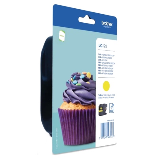 [5014047563133] Brother Cartucho LC123YBP Amarillo Blister