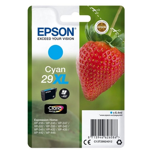 [8715946626086] Epson Cartucho T2992XL Cyan