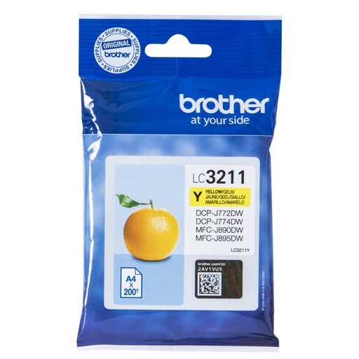 [4977766775779] Brother Cartucho LC3211Y Amarillo