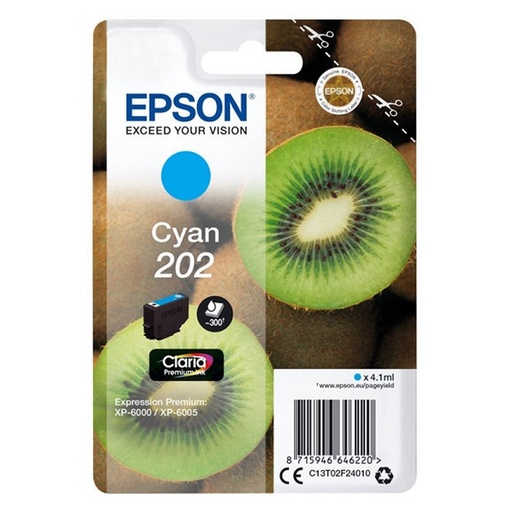 [8715946646220] Epson Cartucho 202 Cyan
