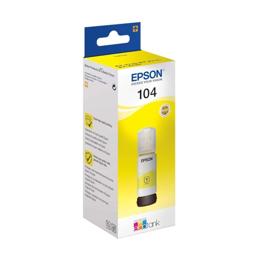 [8715946655833] Epson Botella Tinta Ecotank 104 Amarillo