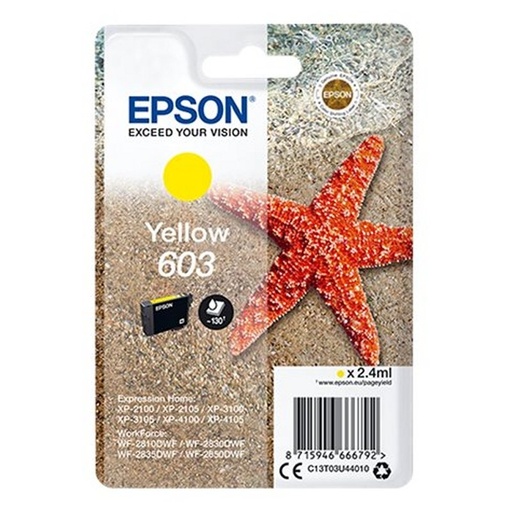 [8715946666792] Epson Cartucho 603 Amarillo