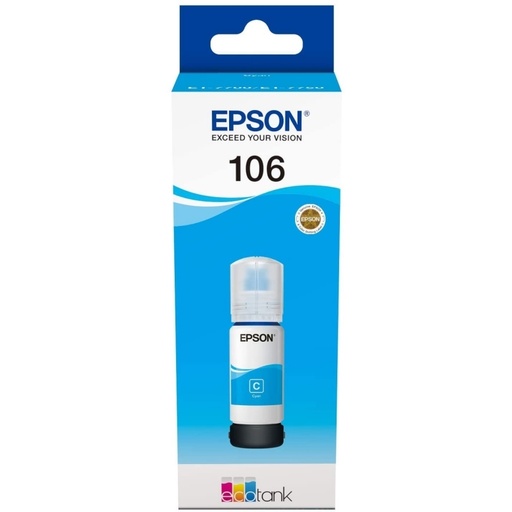 [8715946643311] Epson Botella Tinta Ecotank 106 Cyan