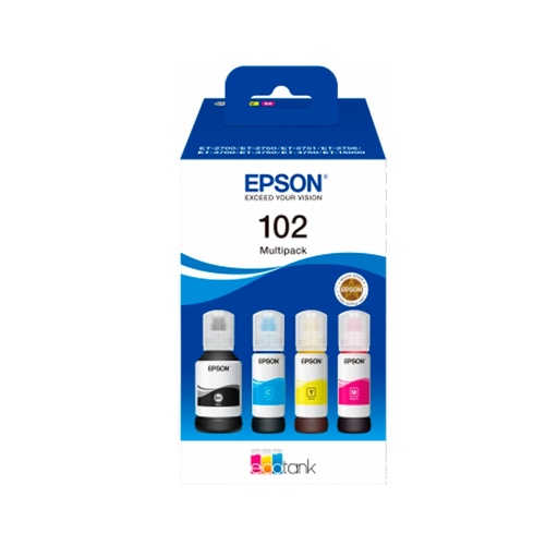 [8715946684895] Epson Botellas Multipack Ecotank 102 4 Colores