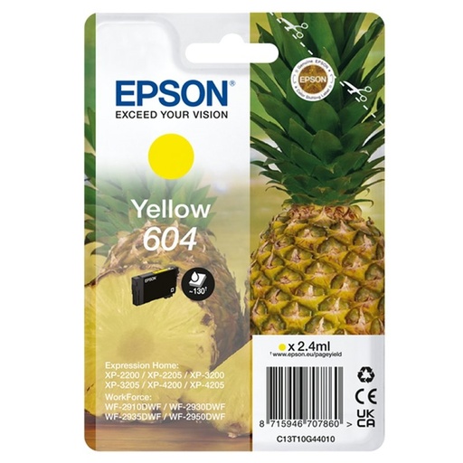[8715946707860] Epson Cartucho 604 Amarillo