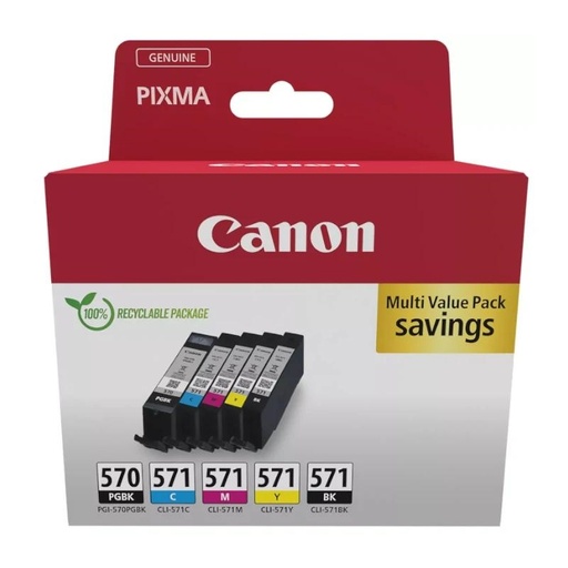 [8714574679211] Canon Cartucho Multipack PGI570/CLI571