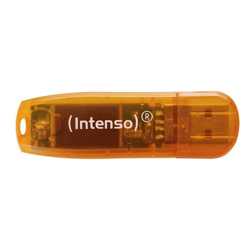 [4034303015924] Intenso 3502490 Lápiz USB 2.0 Rainbow 64GB Naranja